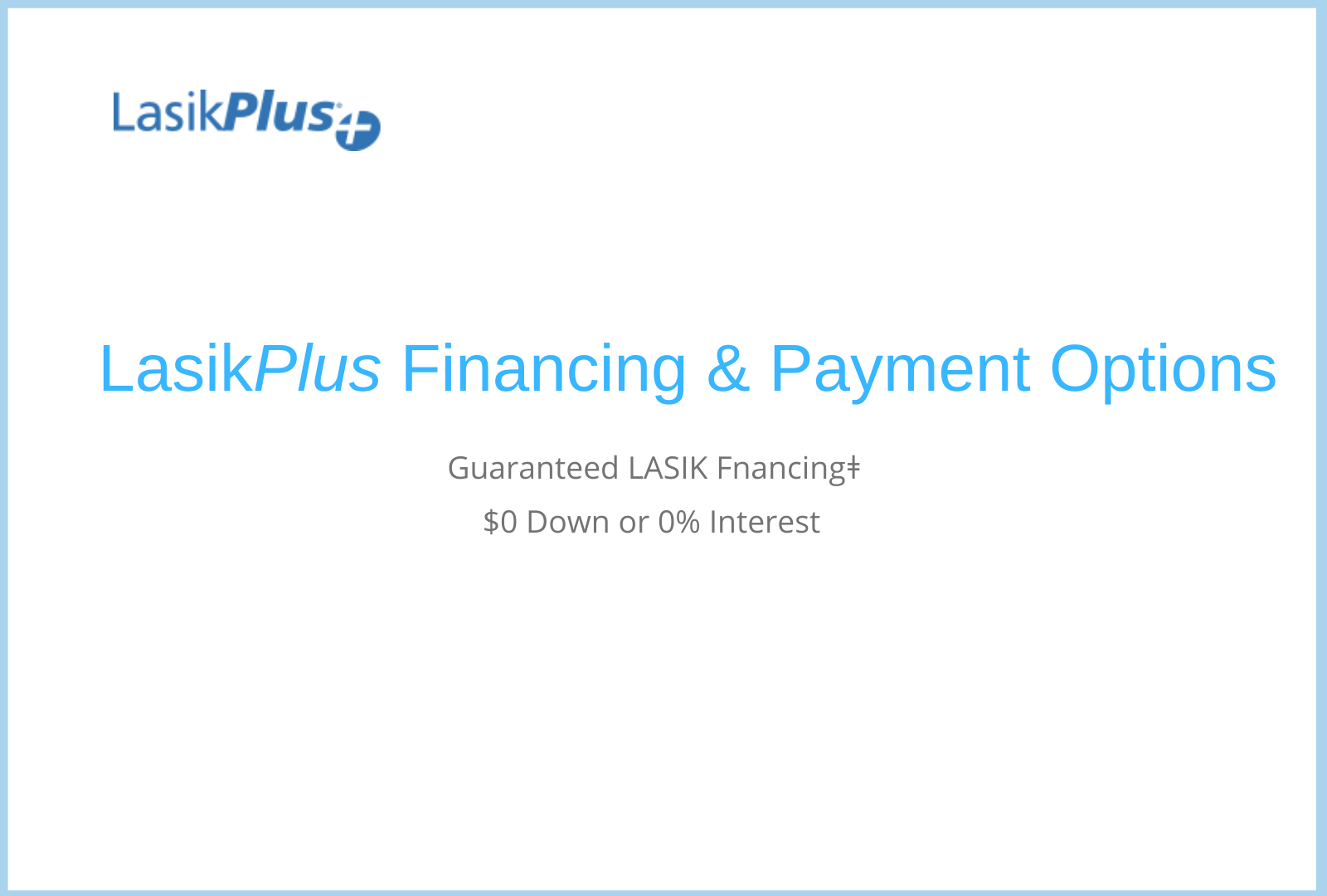 LASIK Financing & Payment Options Video LasikPlus