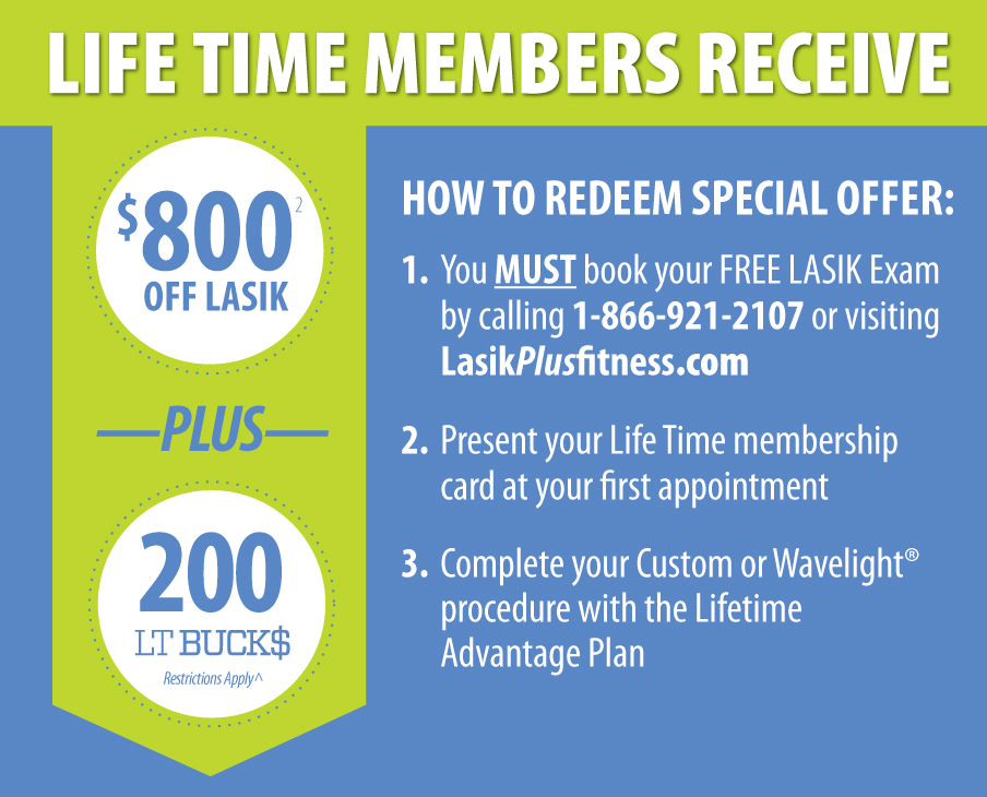 Life Time Members Save $800 + 150 LT Bucks